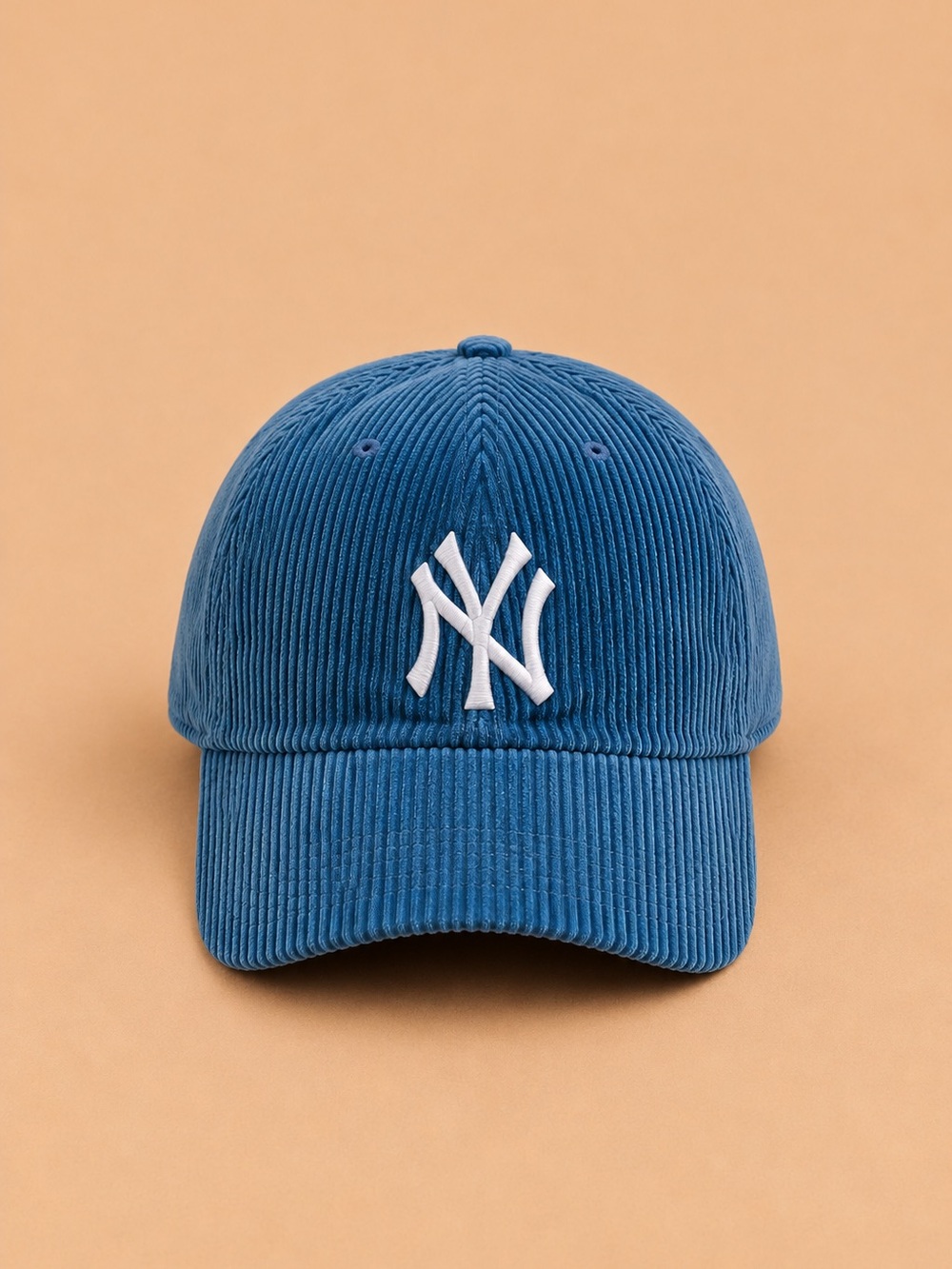 New York Yankees Hat Cap Blue Corduroy 47 Brand Clean Up MLB Baseball Strap Back